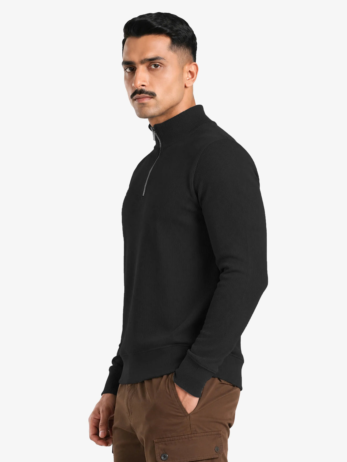 Jasper Men's Quarter Zip Pullover Sweater Regular Fit Casual Wear