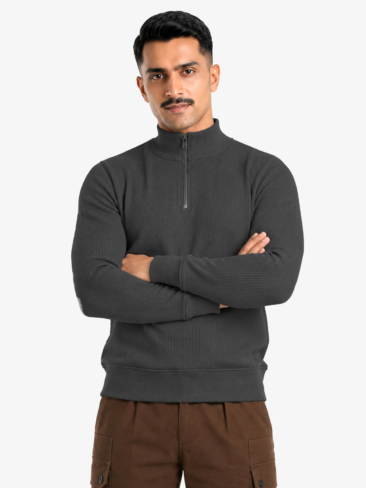 Jasper Men's Quarter Zip Pullover Sweater Regular Fit Casual Wear