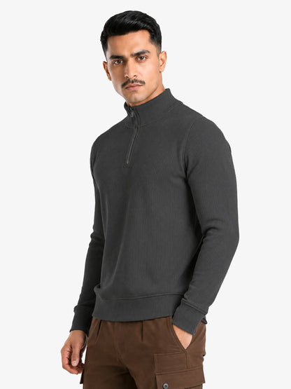 Jasper Men's Quarter Zip Pullover Sweater Regular Fit Casual Wear