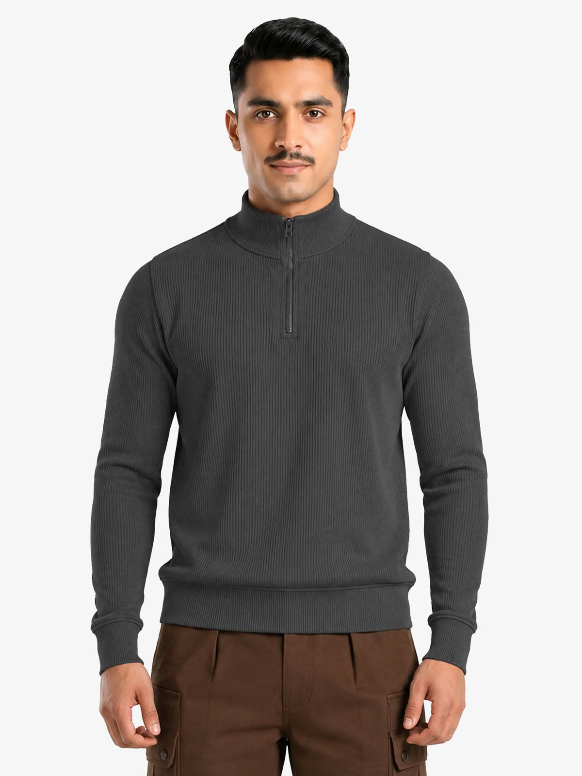 Jasper Men's Quarter Zip Pullover Sweater Regular Fit Casual Wear