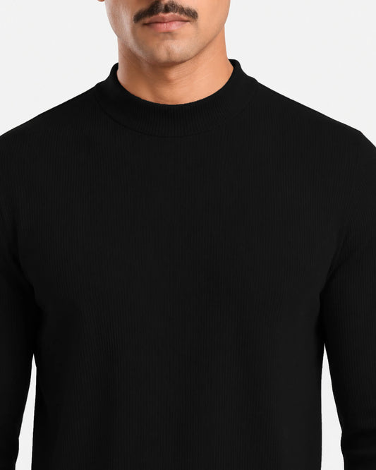 Jack Slim Fit Ribbed mock neck  Sweater