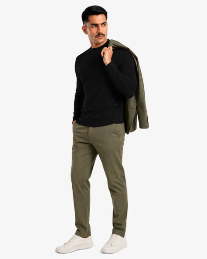 Jack Slim Fit Ribbed mock neck  Sweater