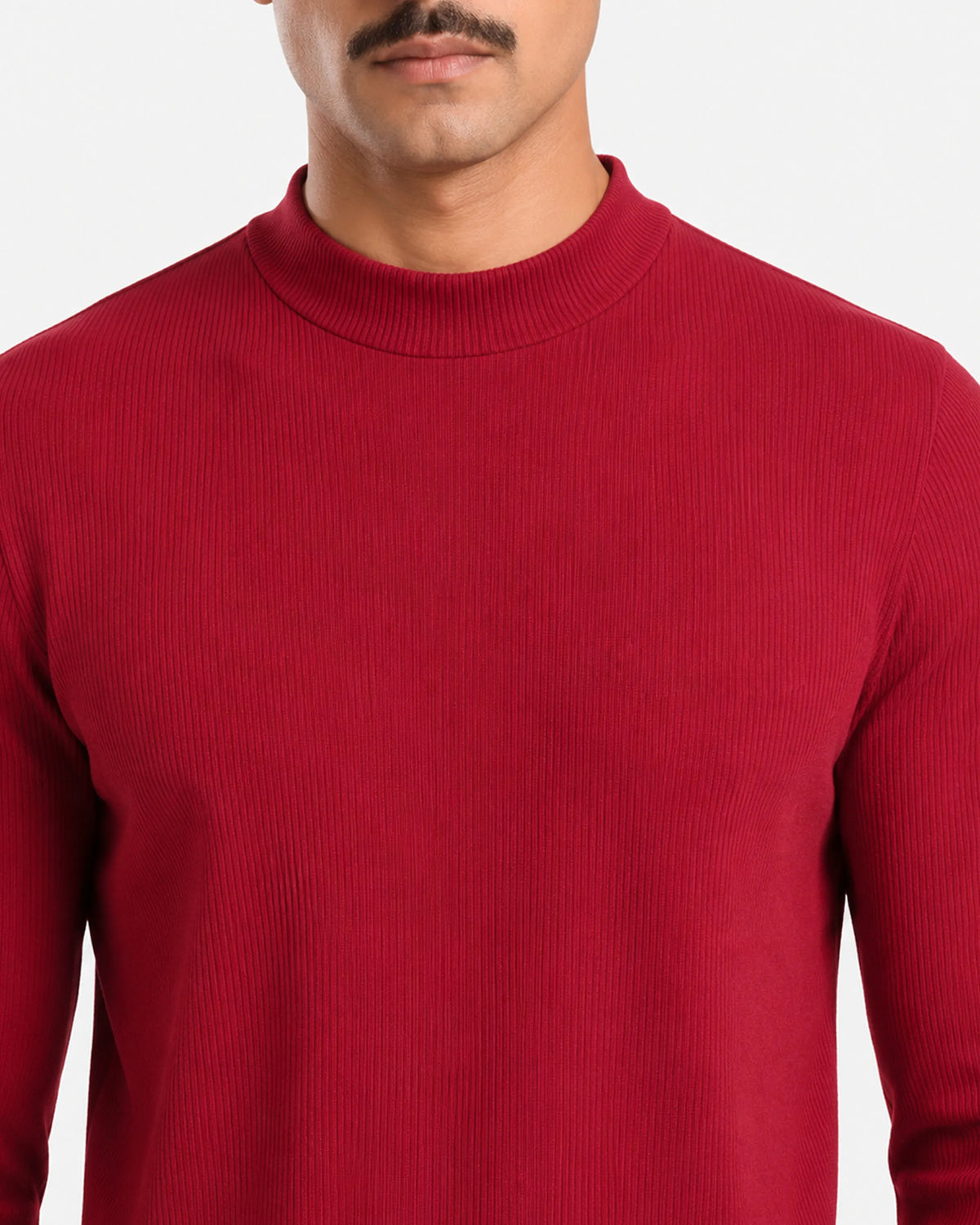 Jack Slim Fit Ribbed mock neck  Sweater