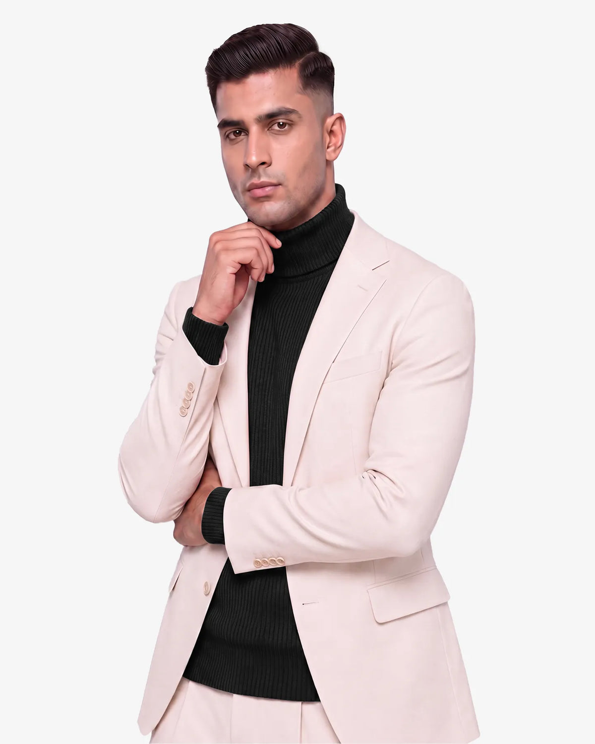 James Mens Turtleneck Sweater High Neck