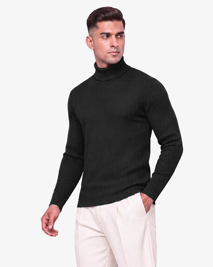 James Mens Turtleneck Sweater High Neck