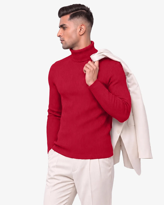 James Mens Turtleneck Sweater High Neck