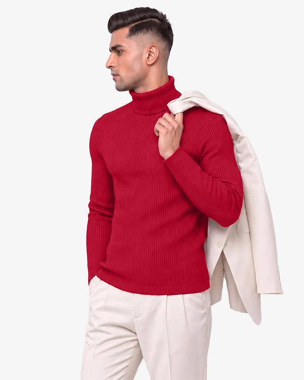 James Mens Turtleneck Sweater High Neck