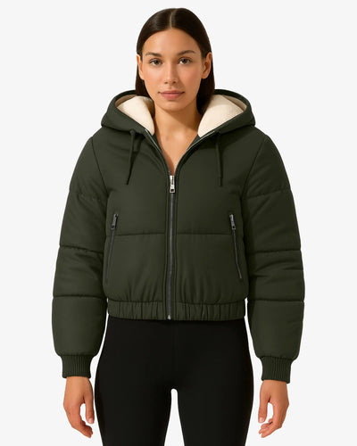 Luxe Fleece Lined Puffer Coat