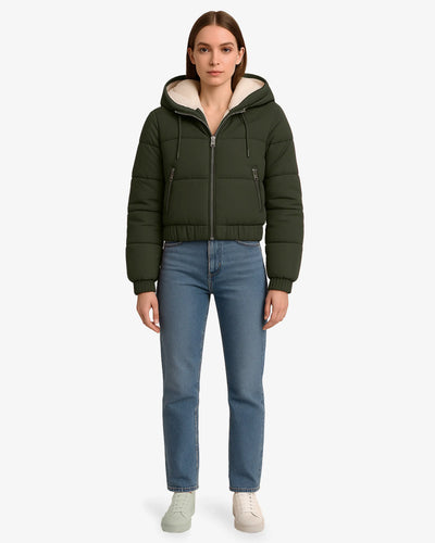 Luxe Fleece Lined Puffer Coat