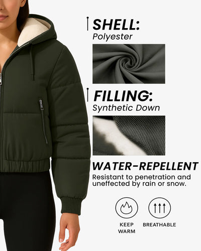 Luxe Fleece Lined Puffer Coat