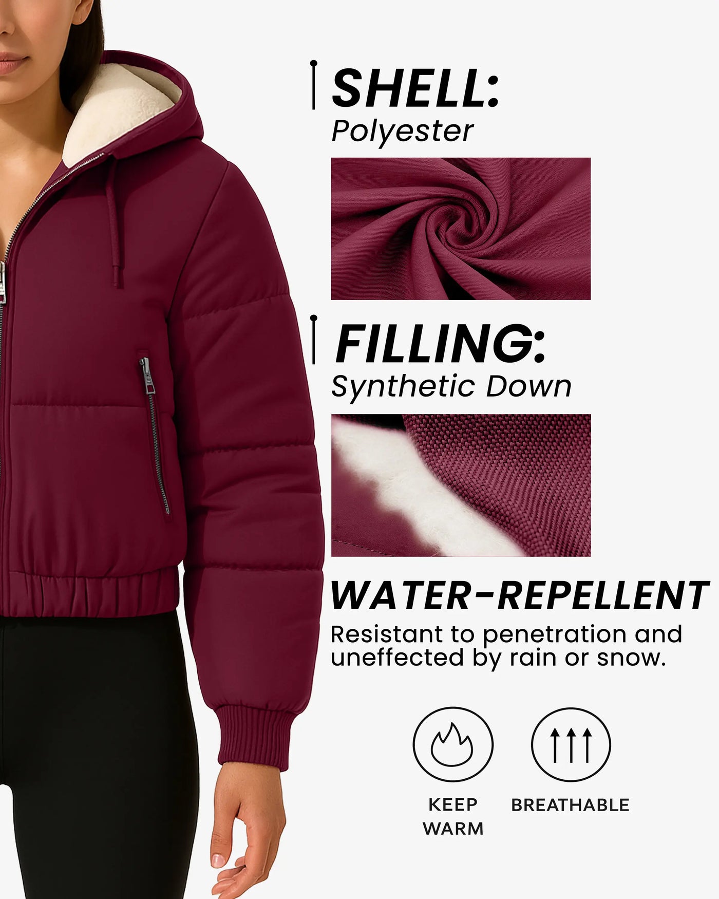 Luxe Fleece Lined Puffer Coat