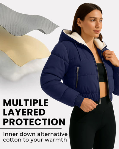 Luxe Fleece Lined Puffer Coat
