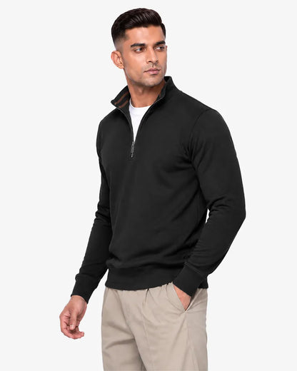 Maxwell Men's Quarter Zipper Pullover Sweatshirt  Regular Fit Casual Wear