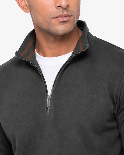 Maxwell Men's Quarter Zipper Pullover Sweatshirt  Regular Fit Casual Wear