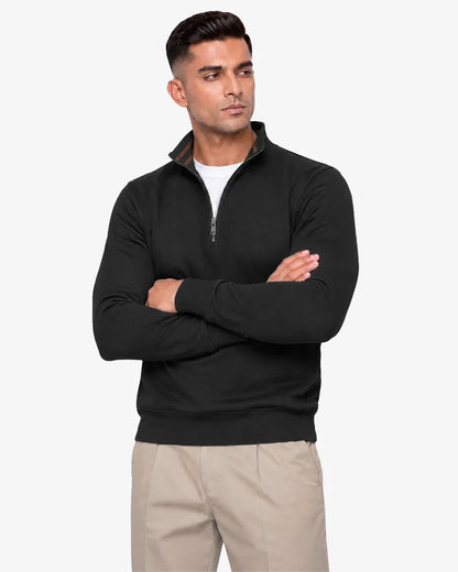 Maxwell Men's Quarter Zipper Pullover Sweatshirt  Regular Fit Casual Wear