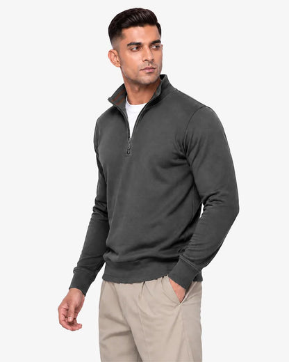Maxwell Men's Quarter Zipper Pullover Sweatshirt  Regular Fit Casual Wear