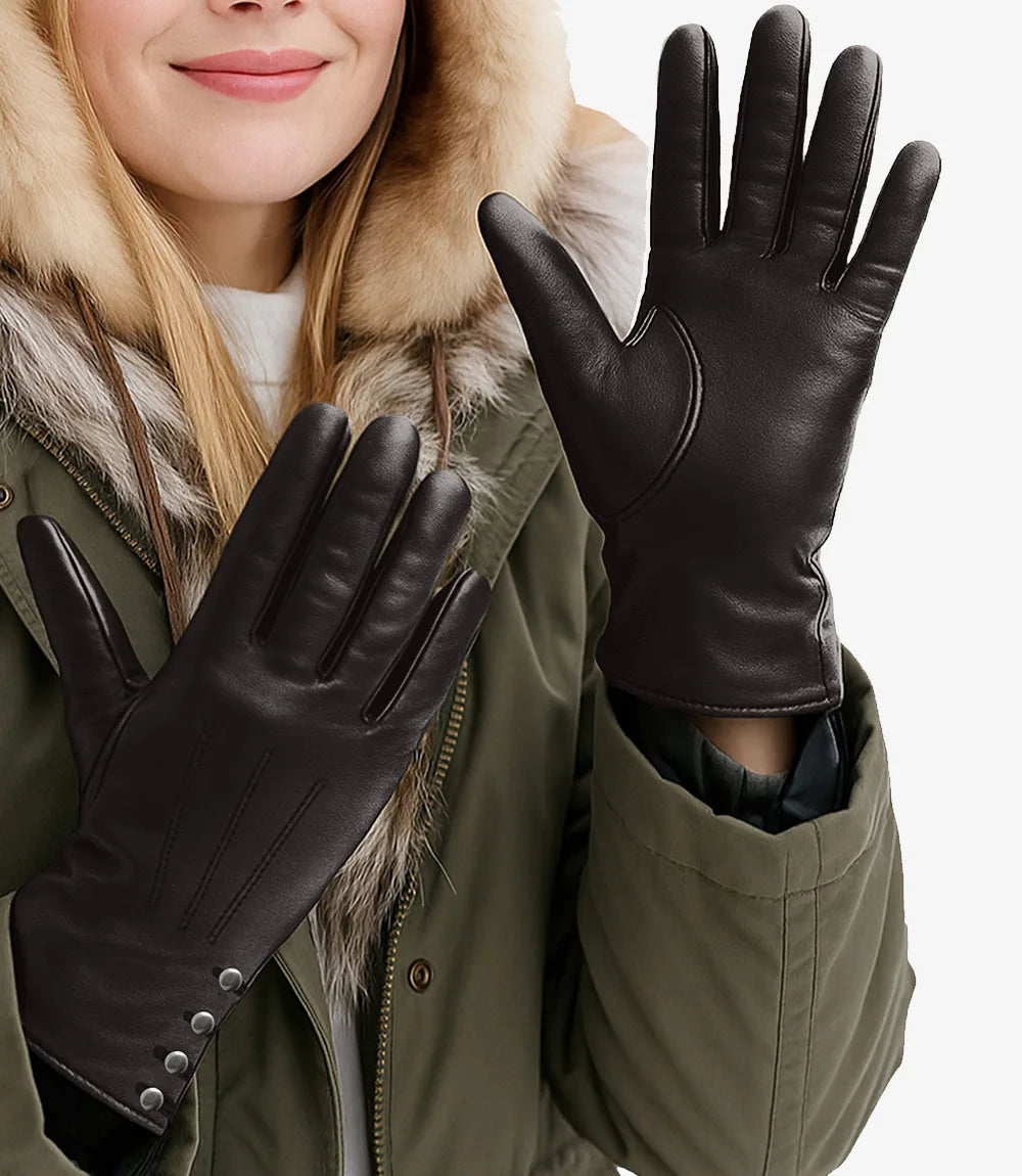 Mellica Women’s Leather Work Gloves