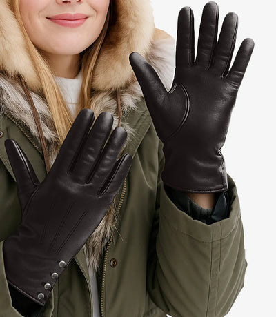 Mellica Women’s Leather Work Gloves