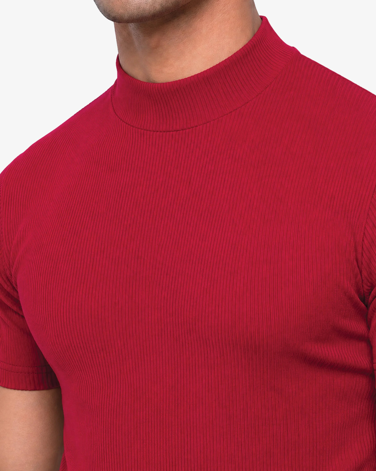 Monak Men Premium Mock Neck T-Shirt