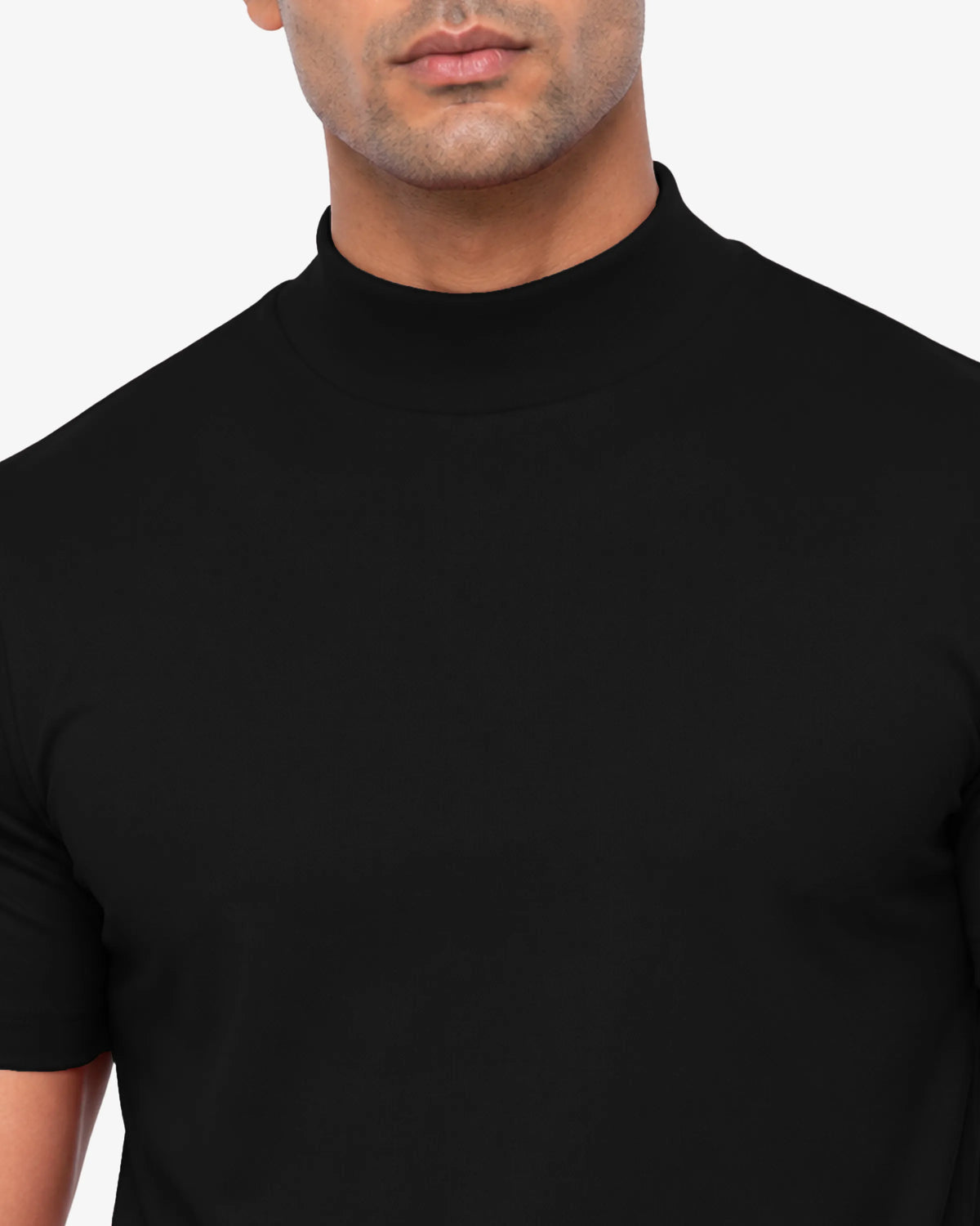 Murphy Men Fitted High Neck T-Shirt