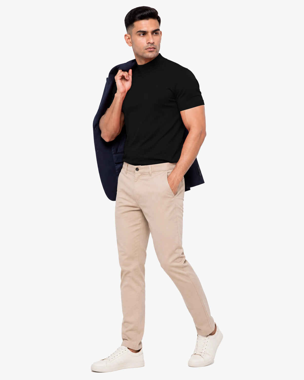 Murphy Men Fitted High Neck T-Shirt