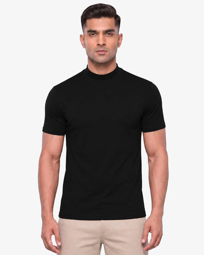 Murphy Men Fitted High Neck T-Shirt