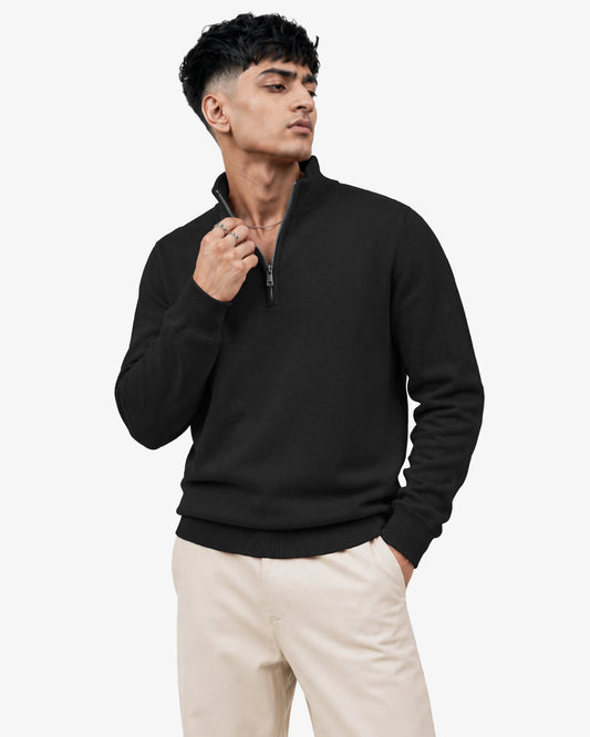 Noah Men's Quarter Zipper Pullover Sweater Regular Fit