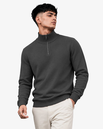 Noah Men's Quarter Zipper Pullover Sweater Regular Fit
