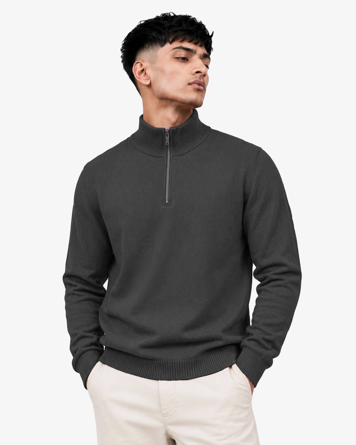 Noah Men's Quarter Zipper Pullover Sweater Regular Fit