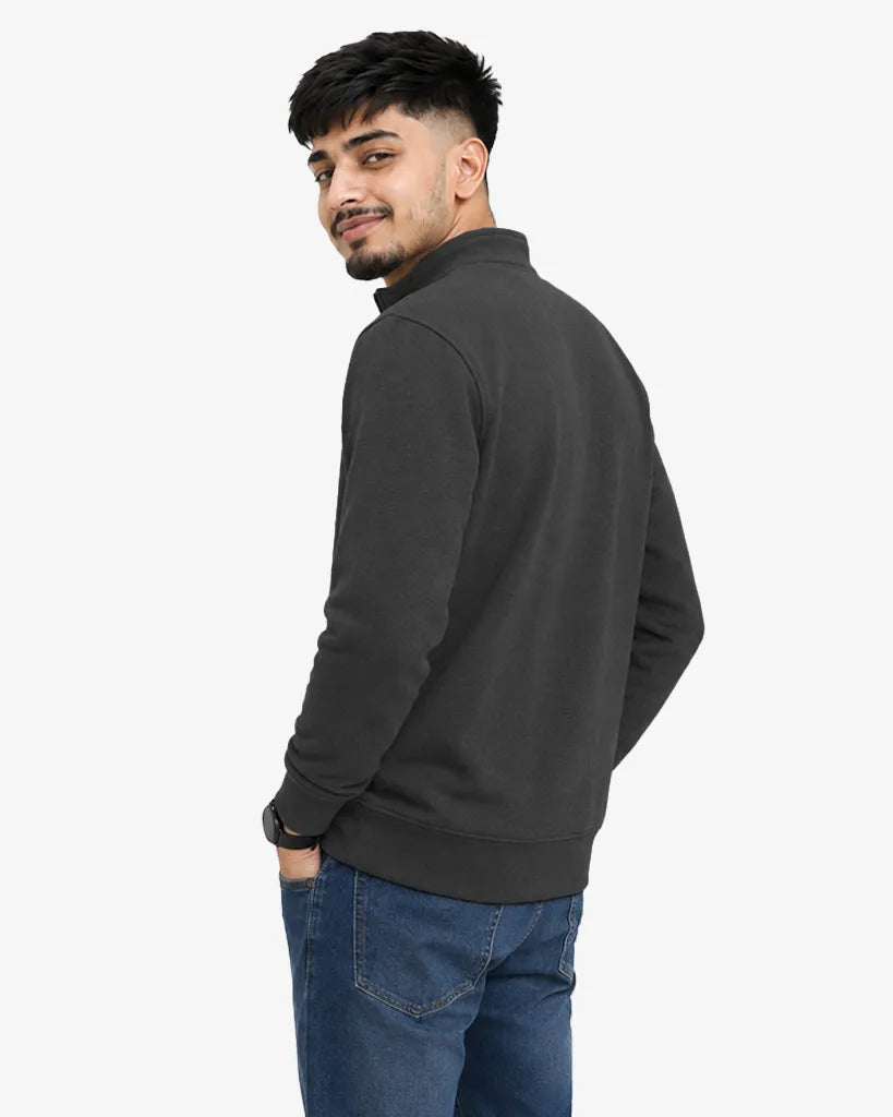 Noviar Men’s Quarter Zipper Pullover Sweatshirt  Regular Fit