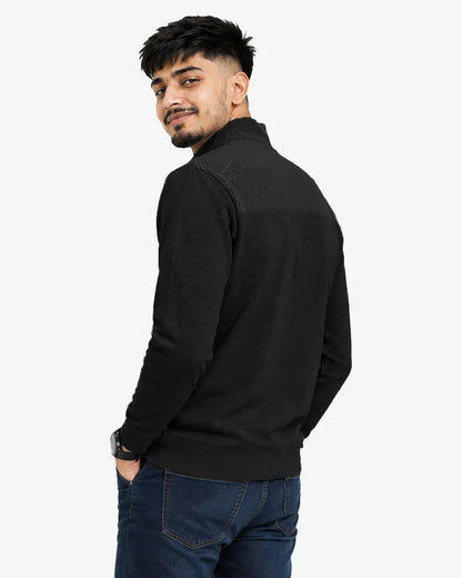 Novile Men's Quarter Zip Pullover Sweatshirt - Regular Fit Casual Sweater
