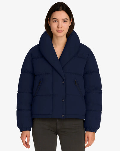 Navy Chill Sleek Puffer Jacket