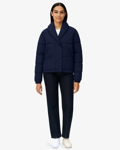 Navy Chill Sleek Puffer Jacket