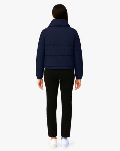 Navy Chill Sleek Puffer Jacket