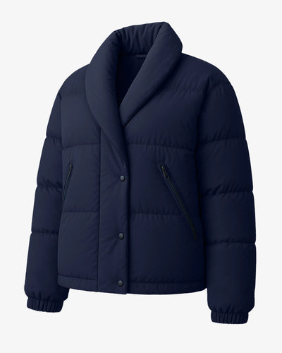 Navy Chill Sleek Puffer Jacket