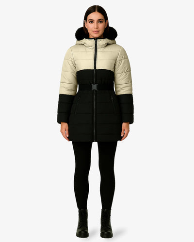 Nordic Women’s Belted Puffer Jacket
