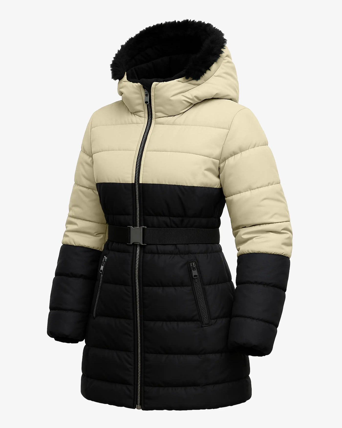 Nordic Women’s Belted Puffer Jacket