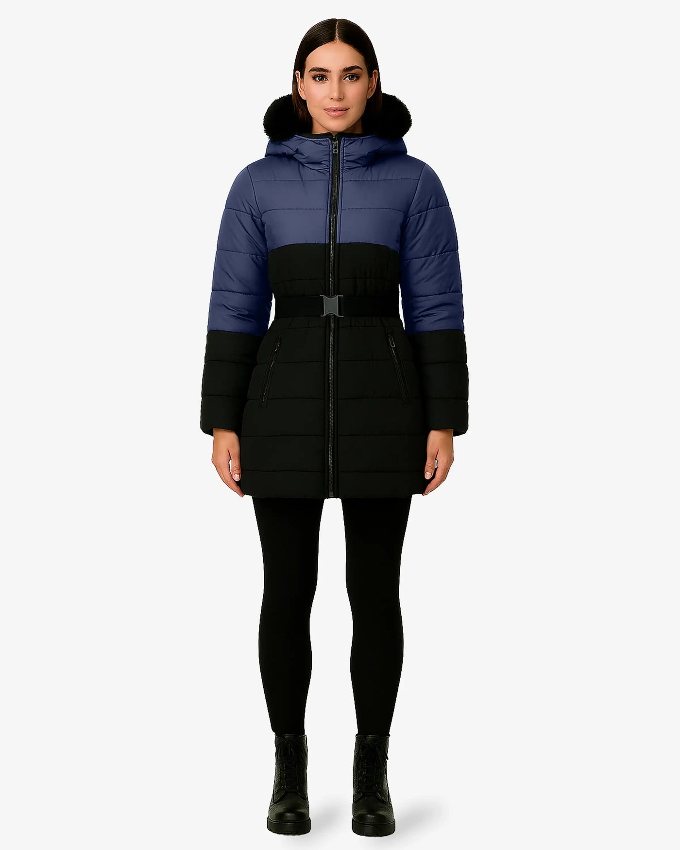 Nordic Women’s Belted Puffer Jacket