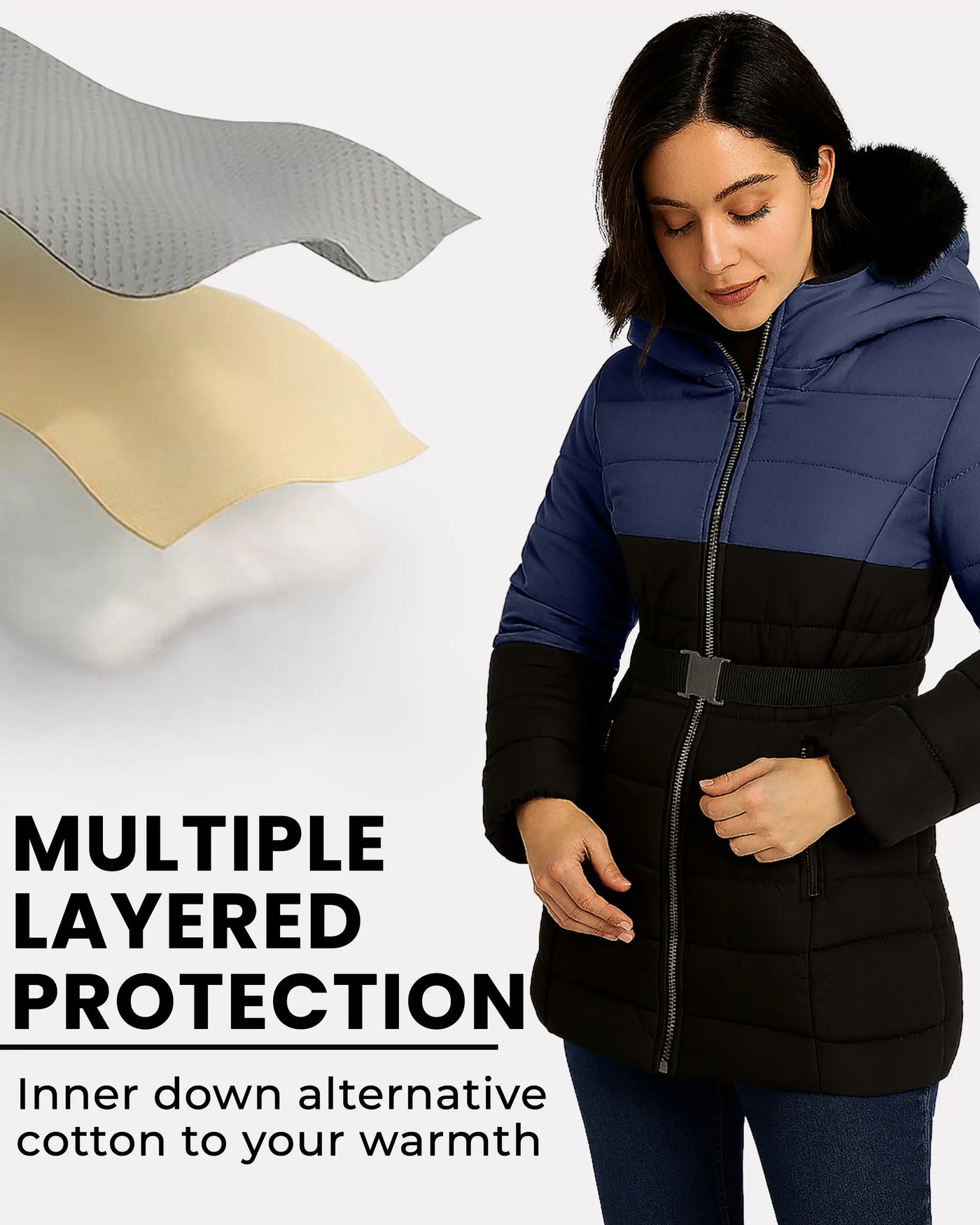 Nordic Women’s Belted Puffer Jacket