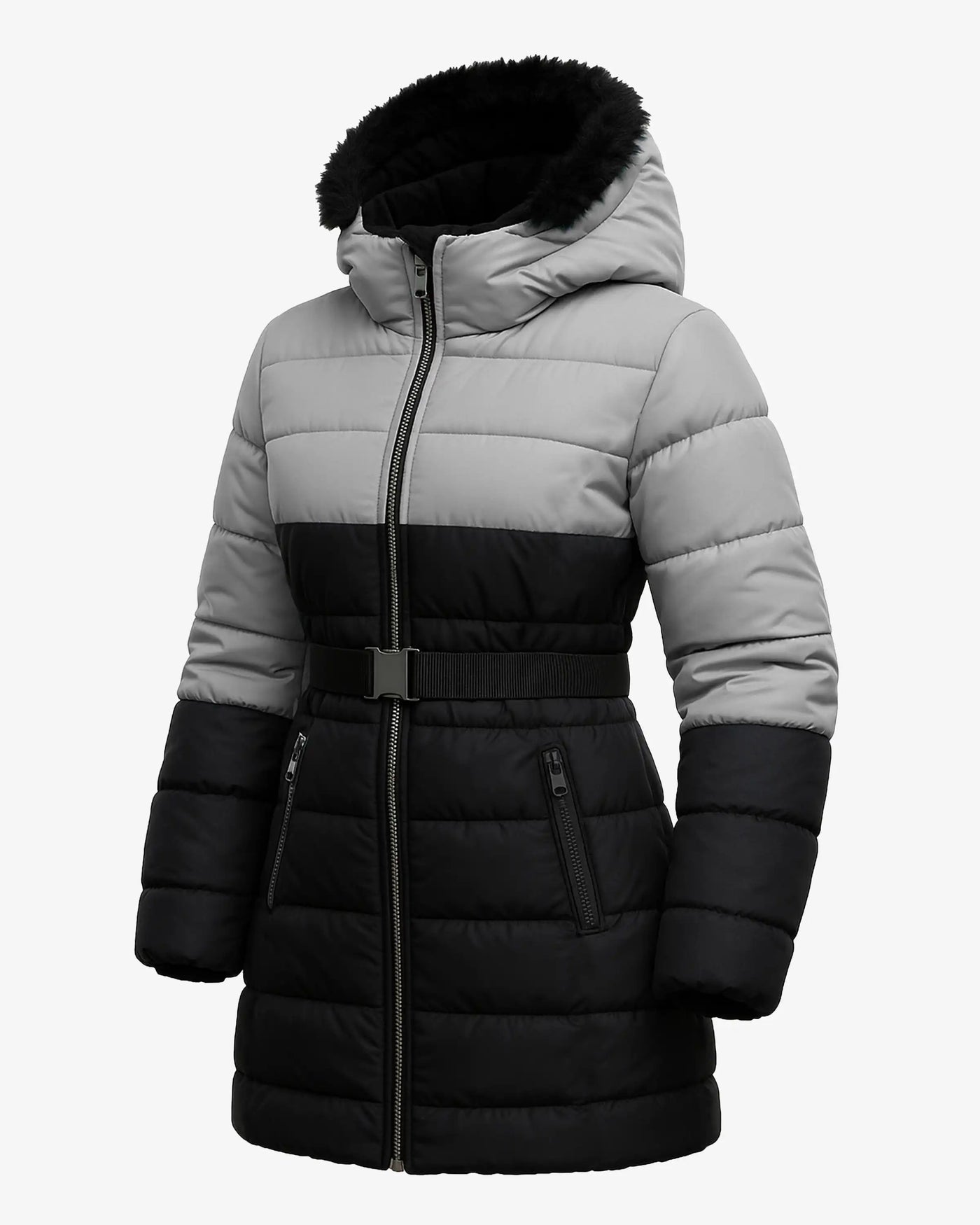 Nordic Women’s Belted Puffer Jacket