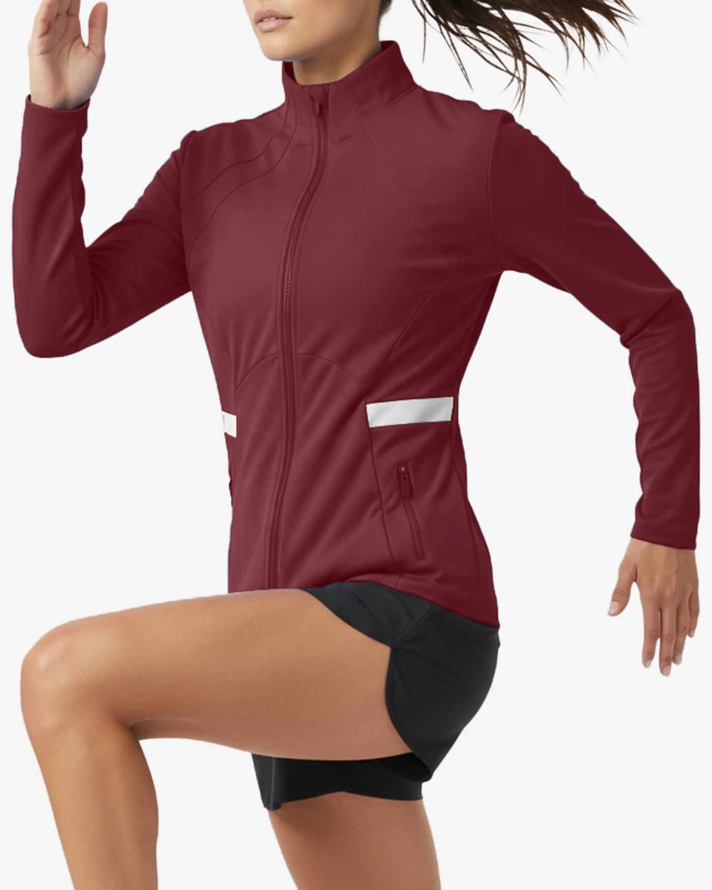 Novara Zip-Up Sleek Layer Quilted Running Jacket