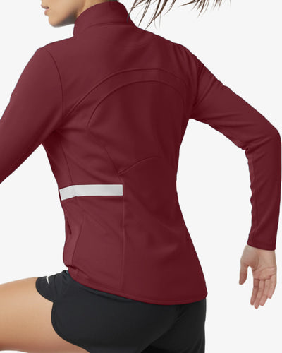 Novara Zip-Up Sleek Layer Quilted Running Jacket