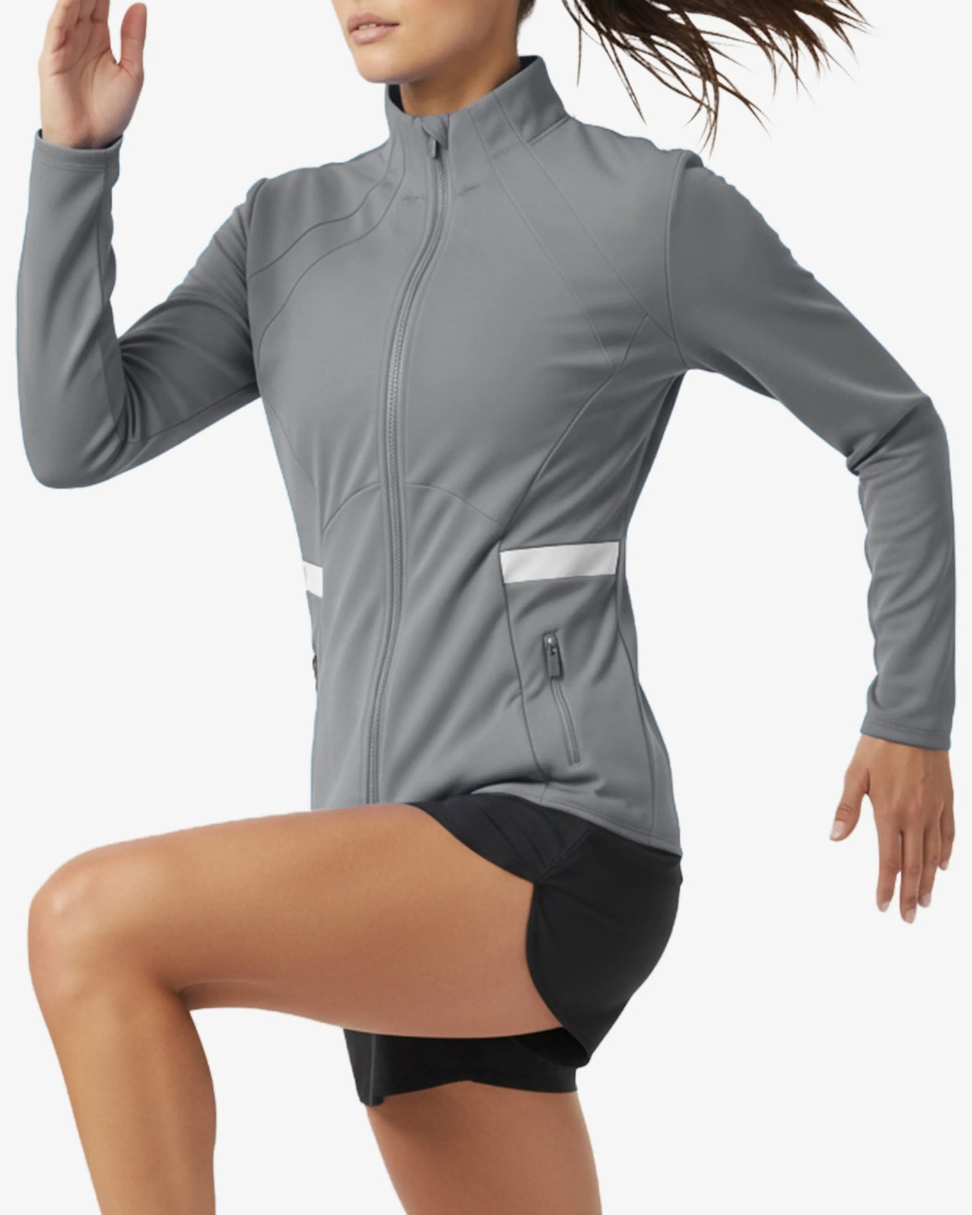 Novara Zip-Up Sleek Layer Quilted Running Jacket