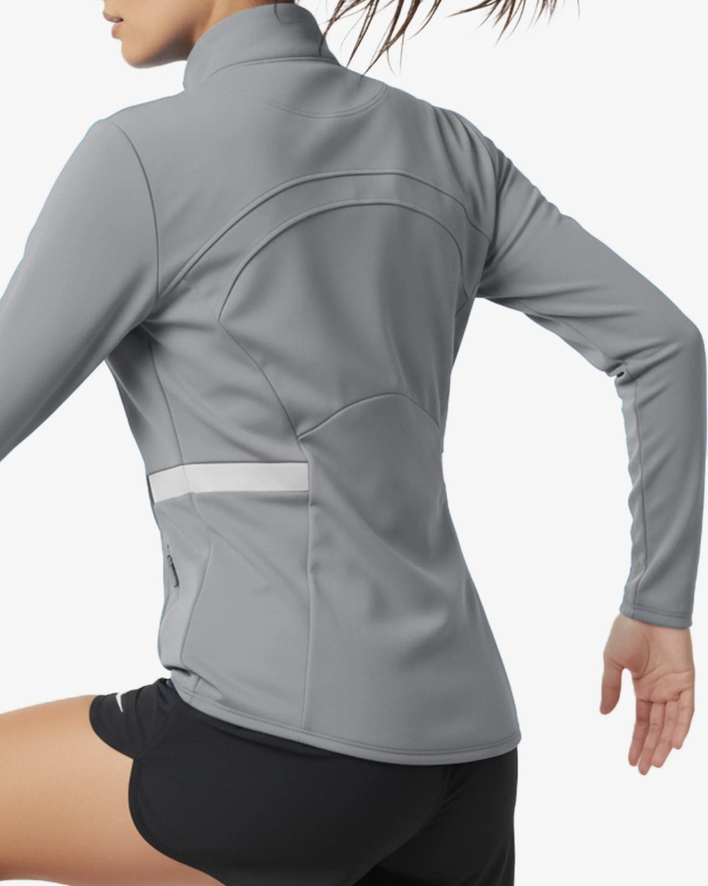 Novara Zip-Up Sleek Layer Quilted Running Jacket