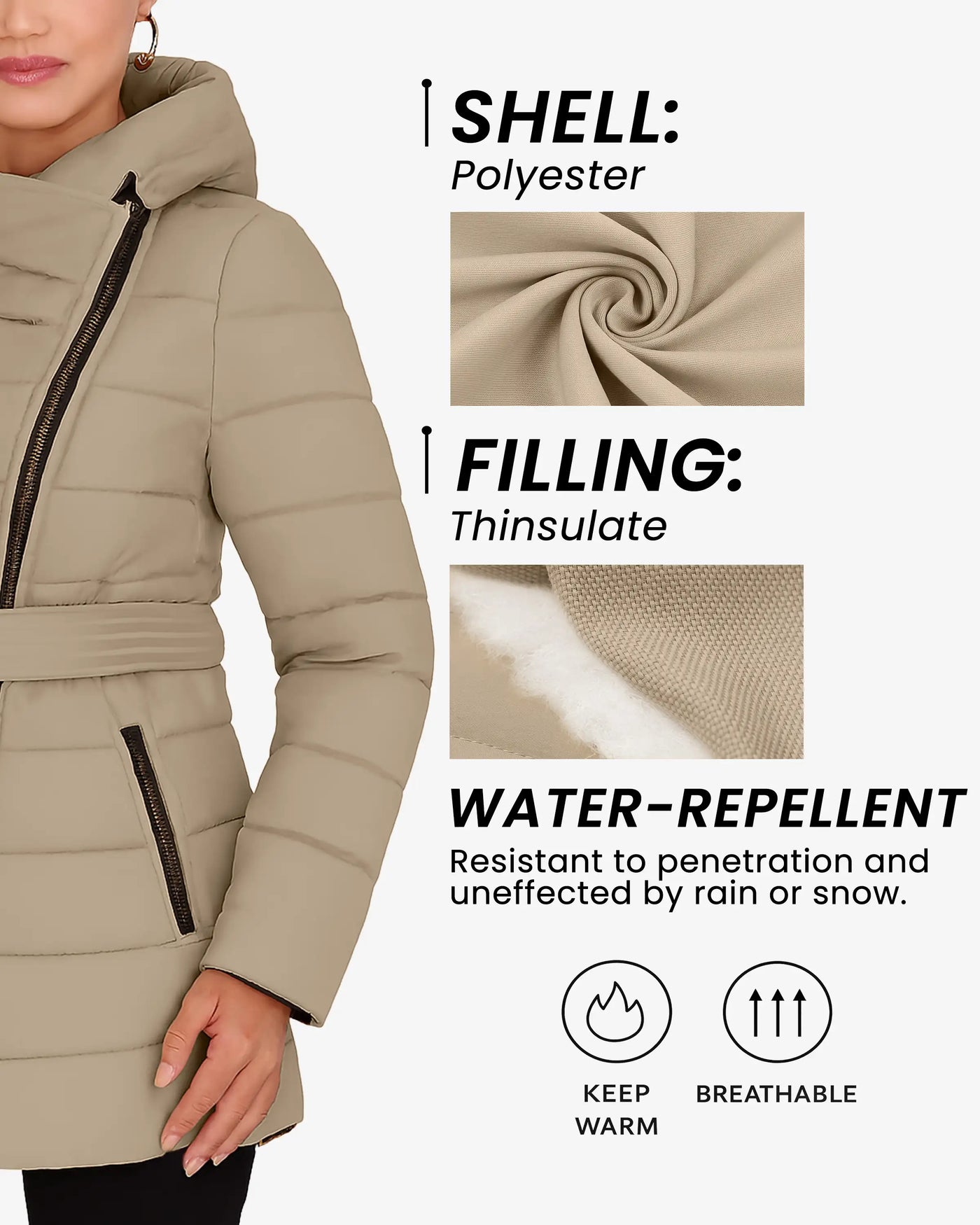 Vanilla Elegant Puffer Jacket