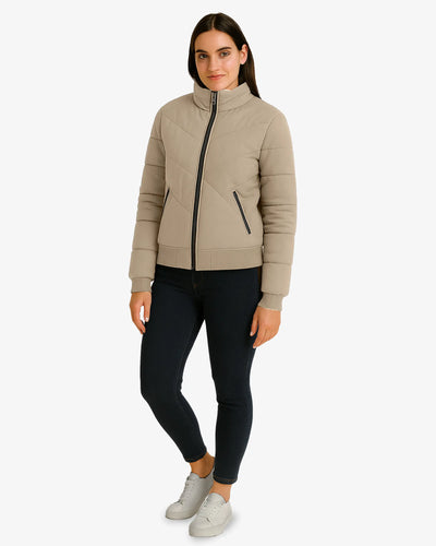 Zen Line Beige Padded Jacket Women