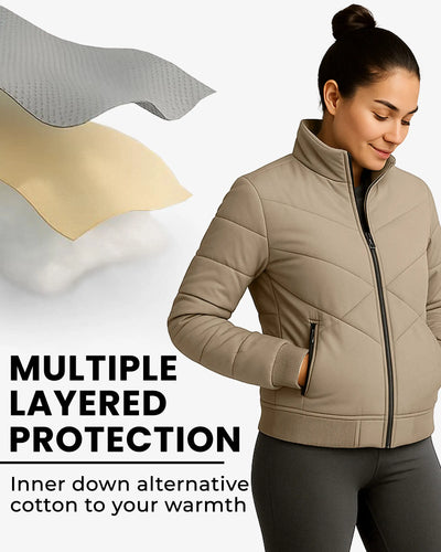 Zen Line Beige Padded Jacket Women