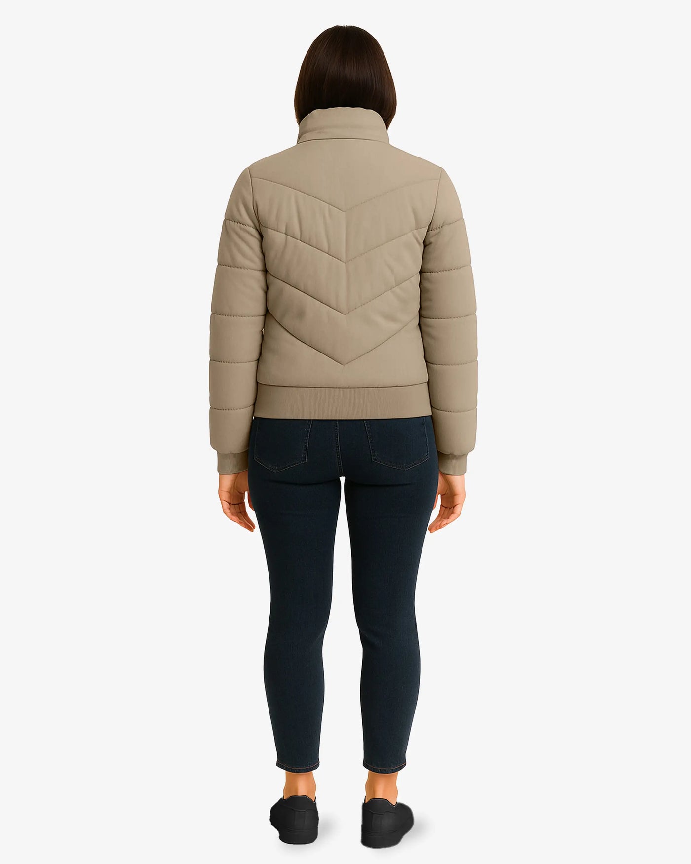 Zen Line Beige Padded Jacket Women