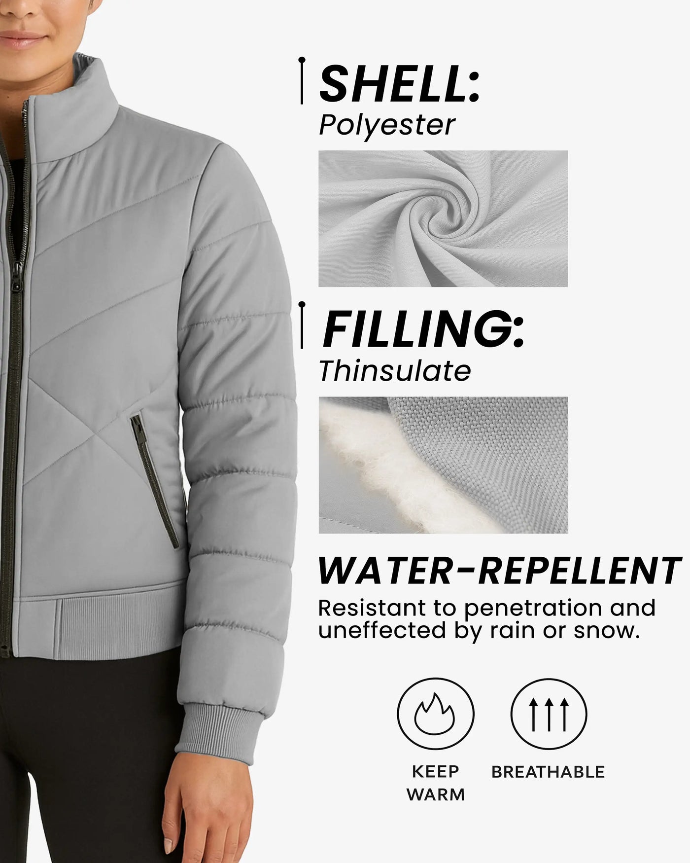 Zen Line Beige Padded Jacket Women