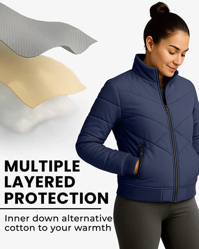 Zen Line Beige Padded Jacket Women